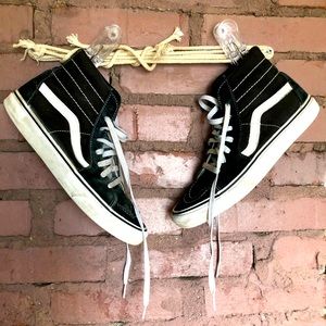 Vans SK8-HI, Black, Size 8 mens